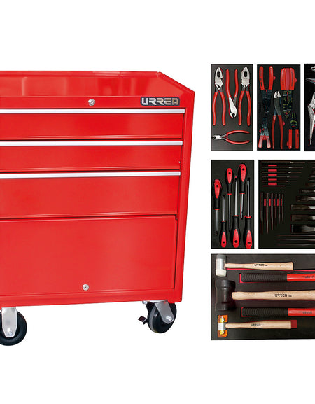 Jgo industr 50 pza organizadas 6 charol EVA gabinet Urrea.