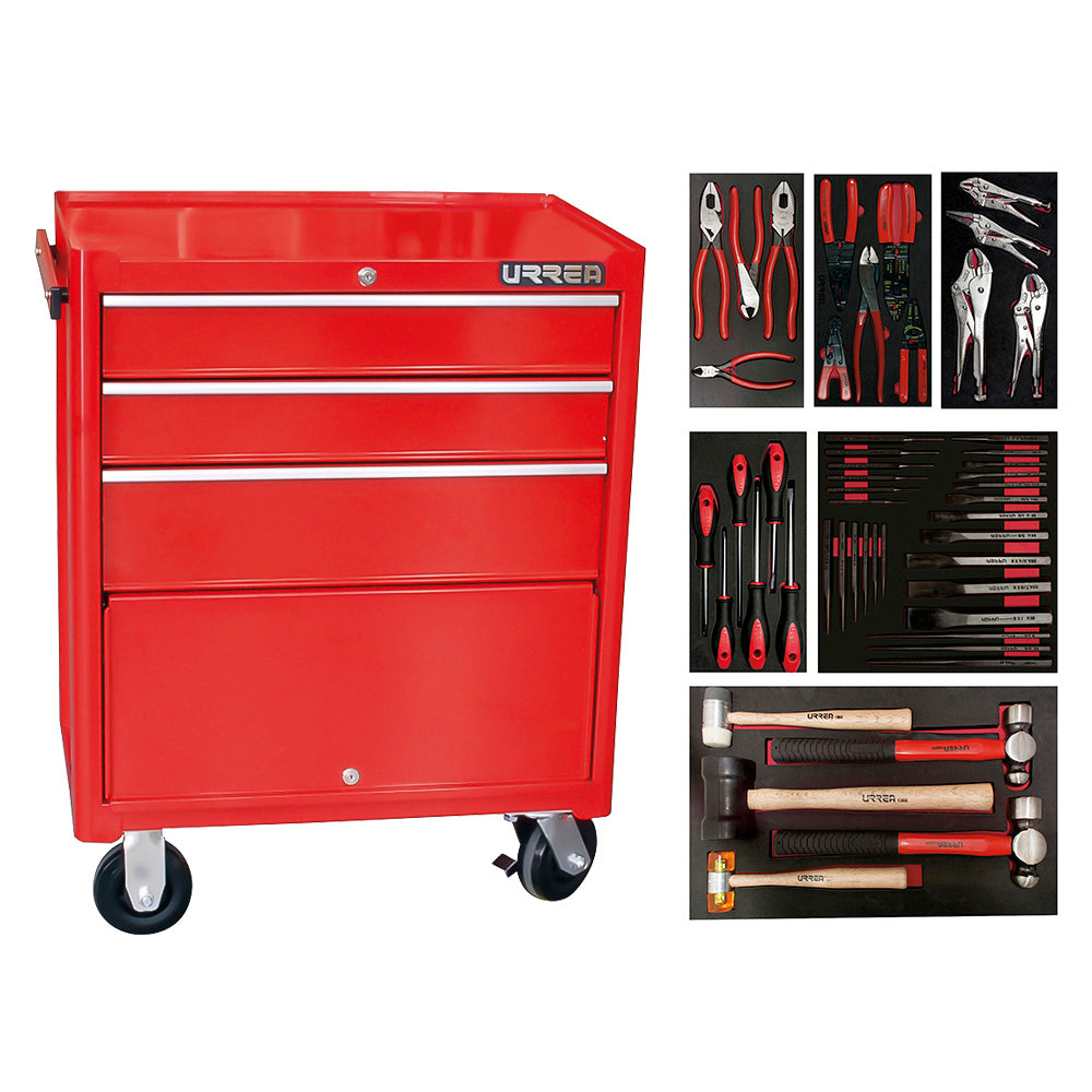 Jgo industr 50 pza organizadas 6 charol EVA gabinet Urrea.