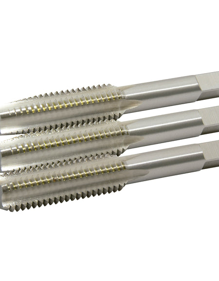 Juego 3 machuelos de acero de alta velocidad 5/8"-11NC Urrea