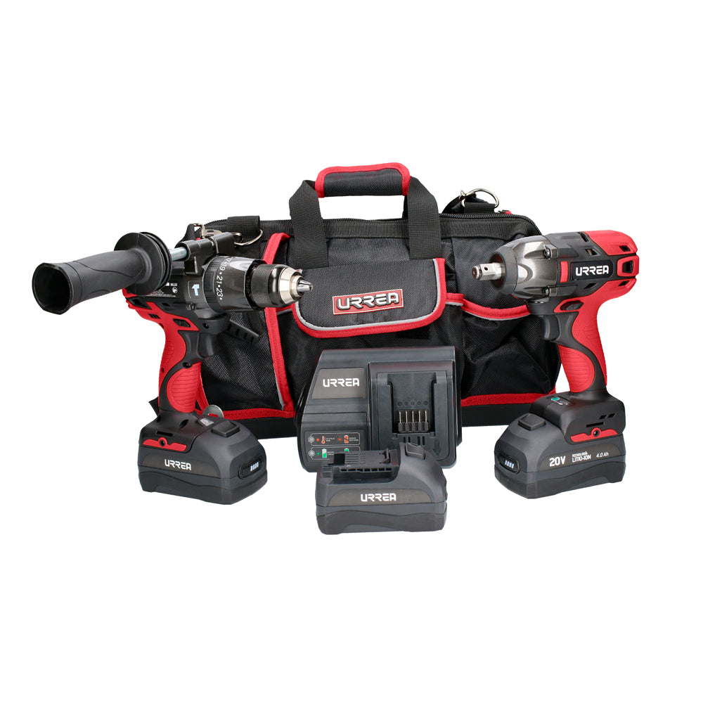 MP117 Maleta portahtas 17" 1pz. LI1120 Pistola imp 1/2" 20V 170Nm 1pz. RB1120 Rotomartillo bateria li-ion20V 1pz.