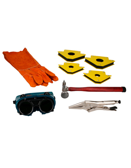 SOLM1020-BV Soldadora mic alamb 200A biV 1pz. USCS4 Careta soldar elect solar lisa 1pz. CUM20A Cuello antorcha MIG 200A 1pz. PM0820A Punta 0.8mm antorcha MIG 200A 1pz. TOM20A Tobera antorcha MIG 200A 1pz.