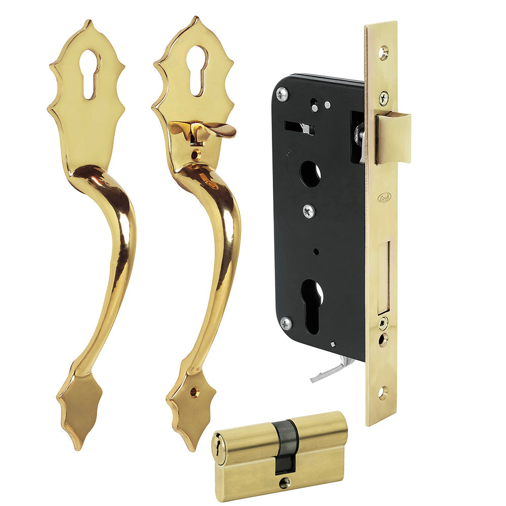 Conjunto Classic llave estándar latón brillante Lock