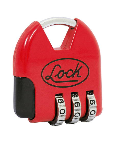 Candado de combinación digital maletero 36 mm rojo Lock