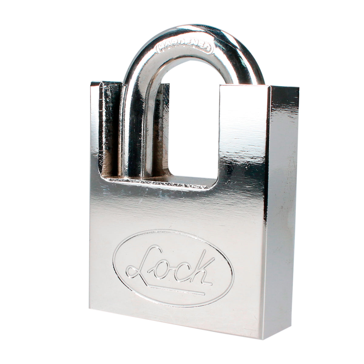 Candado acero antipalanca, llave discos cromo satinado Lock