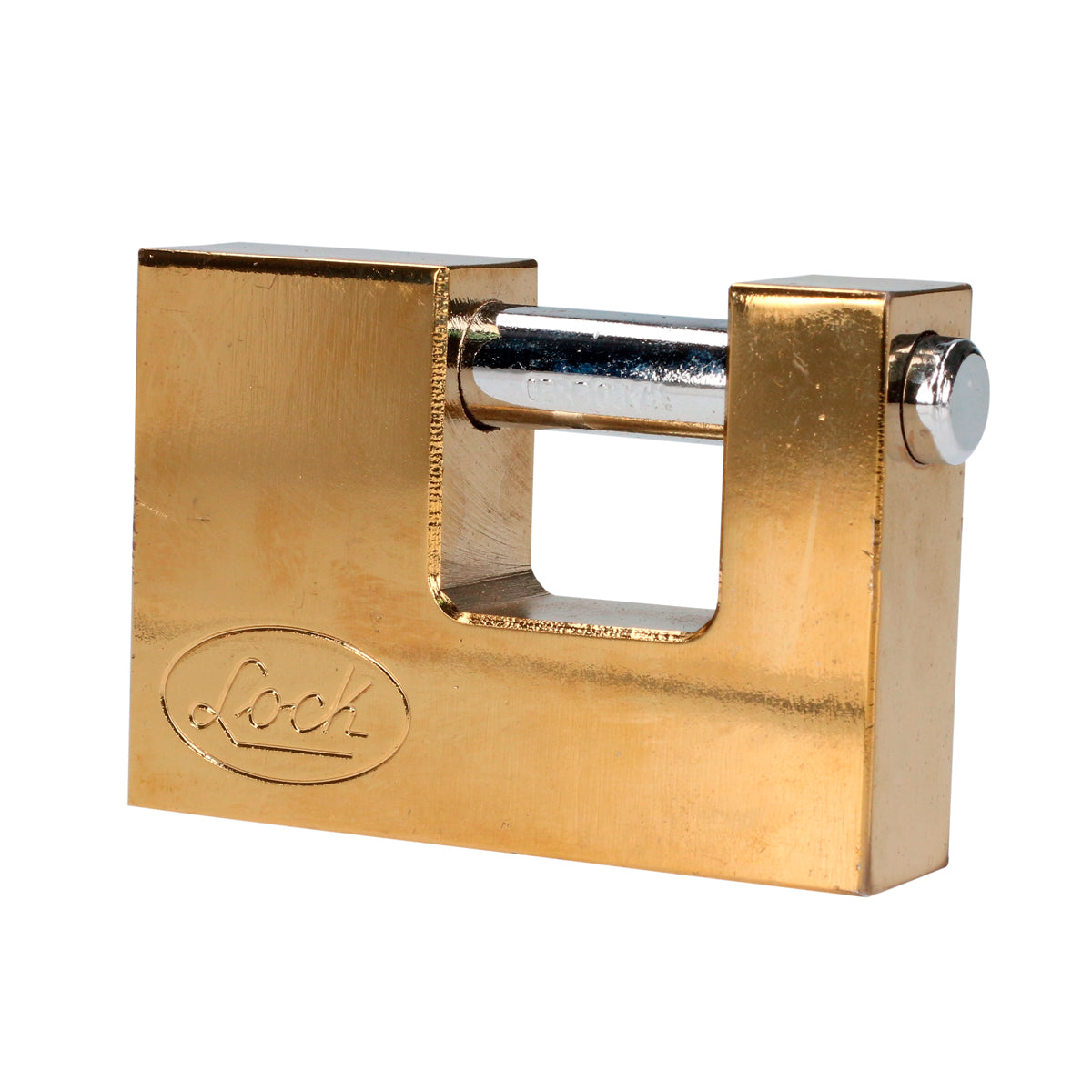 Candado acero cortina llave estándar 80mm latón brillan Lock
