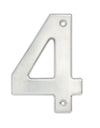 Numero 4 bold 4" cromo satinado Lock
