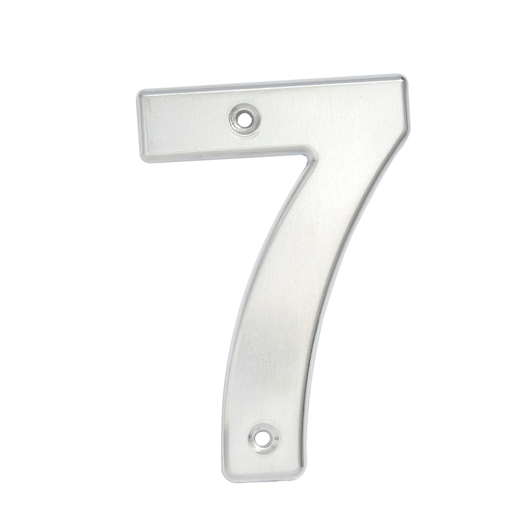 Numero 7 bold 4" cromo satinado Lock