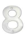 Numero 8 bold 4" cromo satinado Lock
