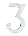 Numero 3 slim 4" cromo satinado Lock