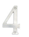 Numero 4 slim 4" cromo satinado Lock