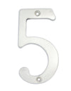 Numero 5 slim 4" cromo satinado Lock