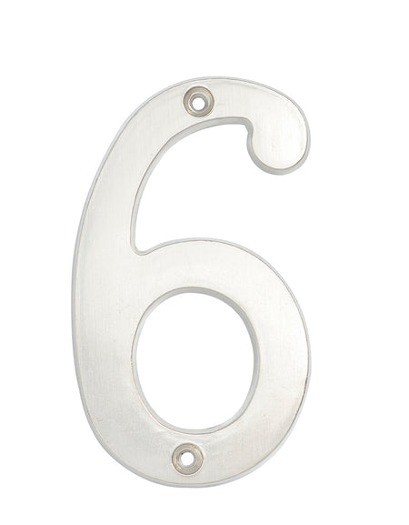 Numero 6 slim 4" cromo satinado Lock
