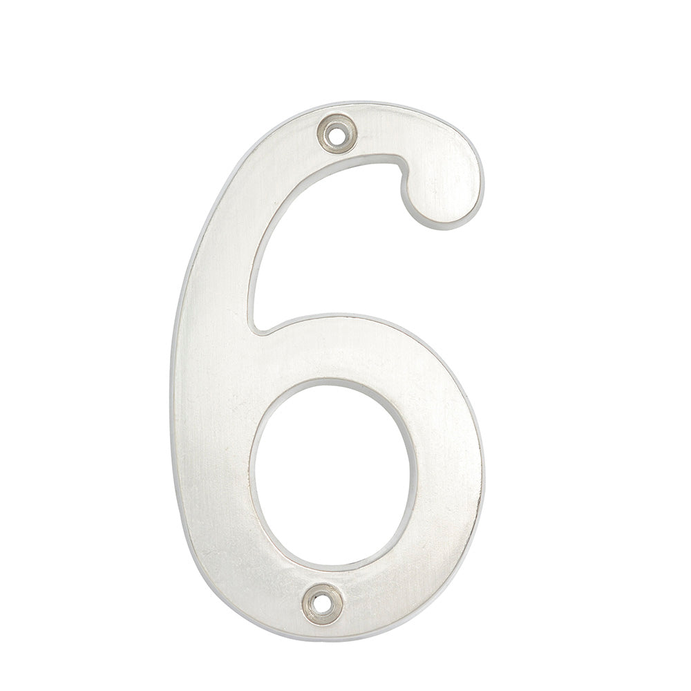 Numero 6 slim 4" cromo satinado Lock