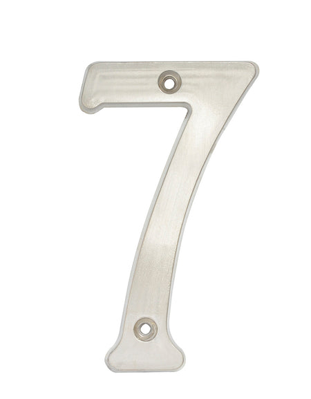 Numero 7 slim 4" cromo satinado Lock