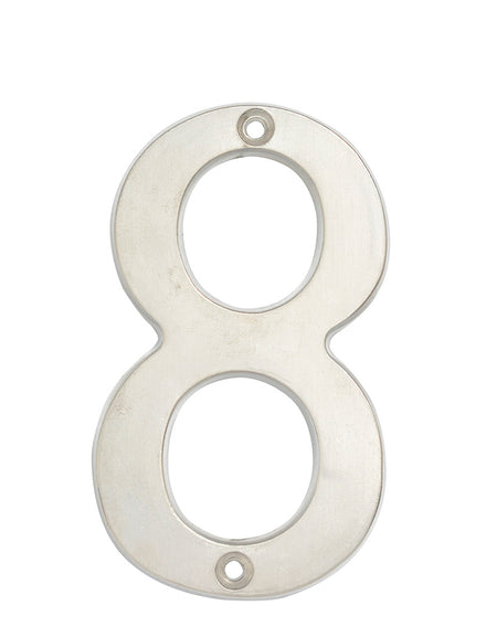 Numero 8 slim 4" cromo satinado Lock