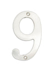 Numero 9 slim 4" cromo satinado Lock