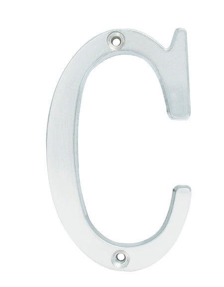 Letra C slim 4" cromo satinado Lock