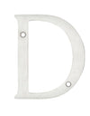 Letra D slim 4" cromo satinado Lock