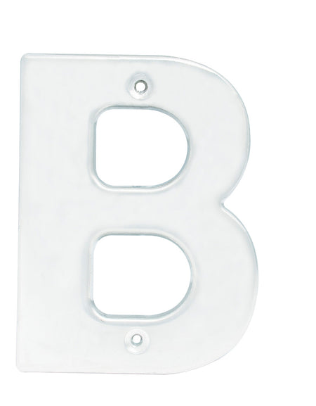 Letra B bold 4" cromo satinado Lock