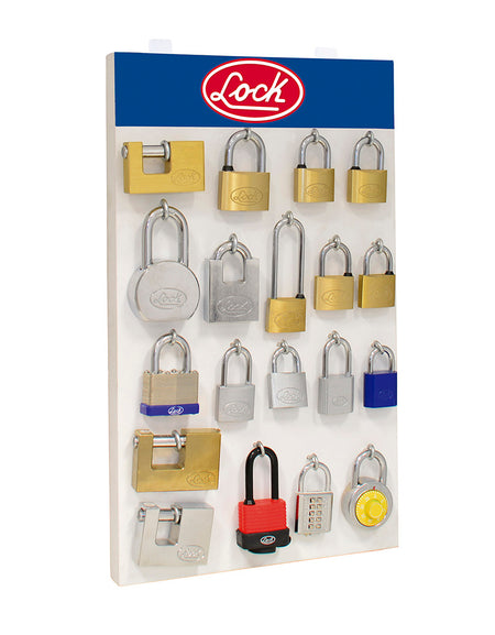 Tabla exhibidora con candados Lock