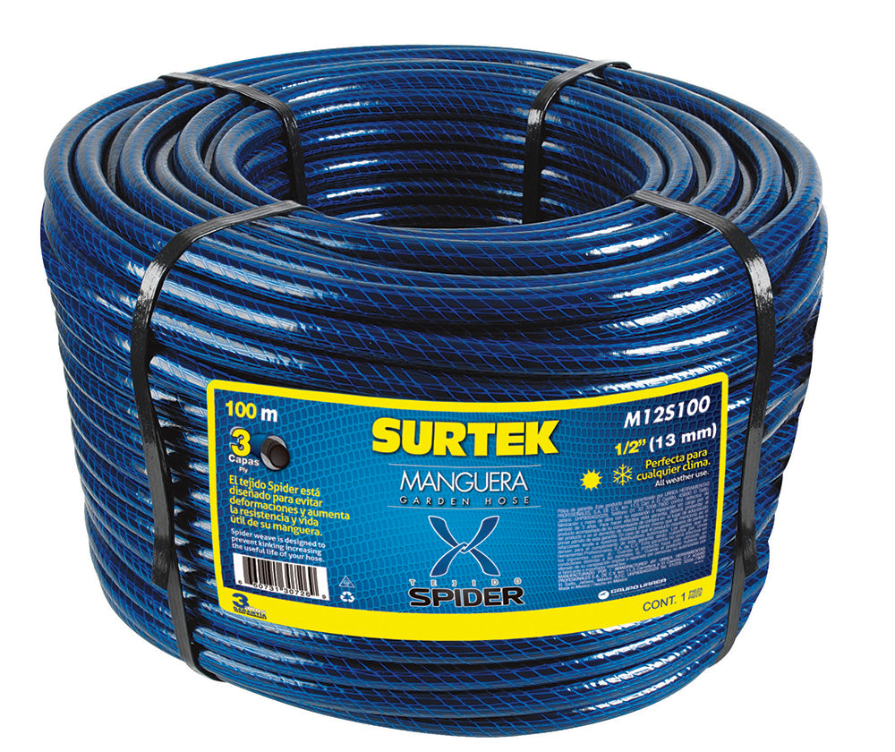 Surtek Manguera Spider 1/2" rollo 100m
