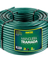 Manguera tramada verde 1" rollo 100m Surtek