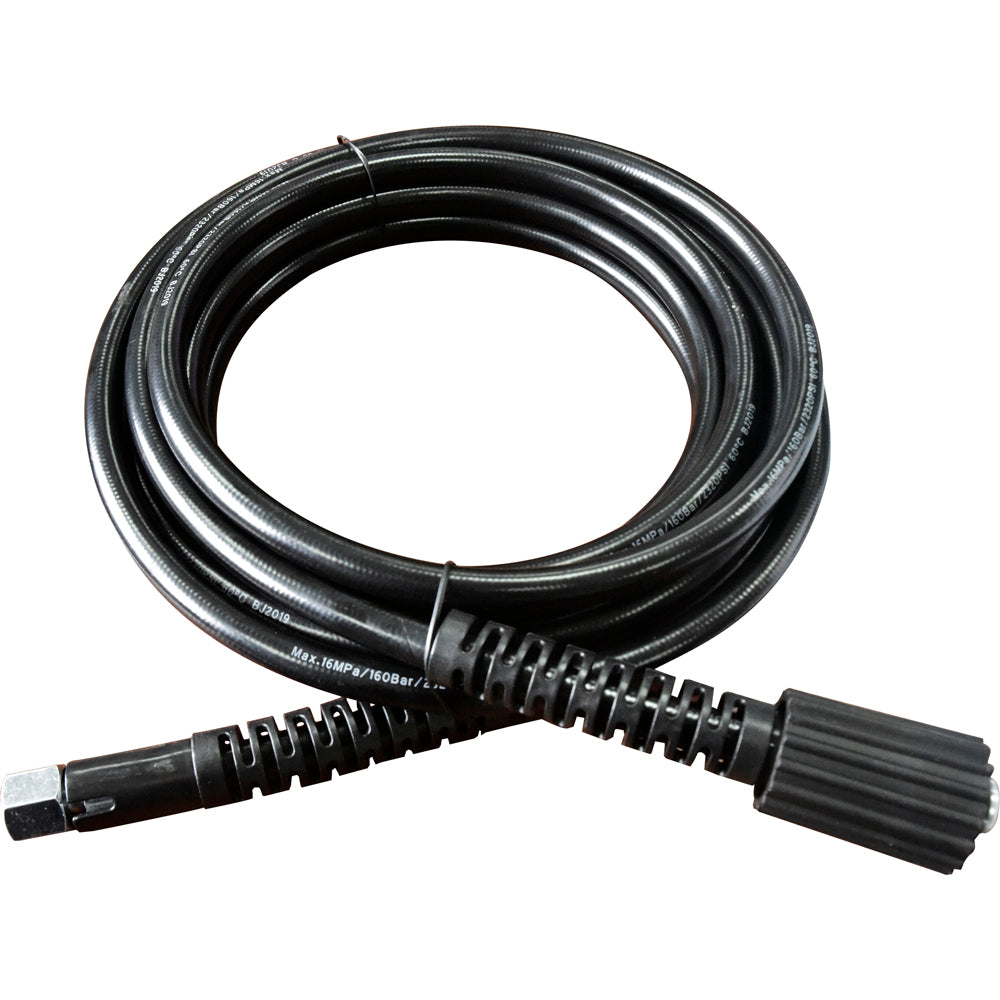 Manguera para hidro lavadora HL519 con presión máxima de 2320 psi, temperatura máxima de 40 °C. Surtek
