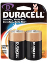Pila alcalina marca Duracell® D con 2 piezas Surtek
