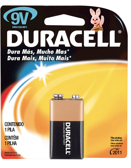 Pila alcalina marca Duracell® 9V Surtek