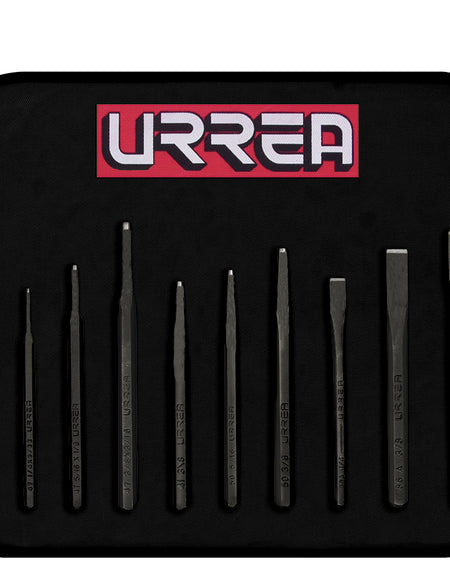 Juego de punzones y cinceles 10 piezas Urrea