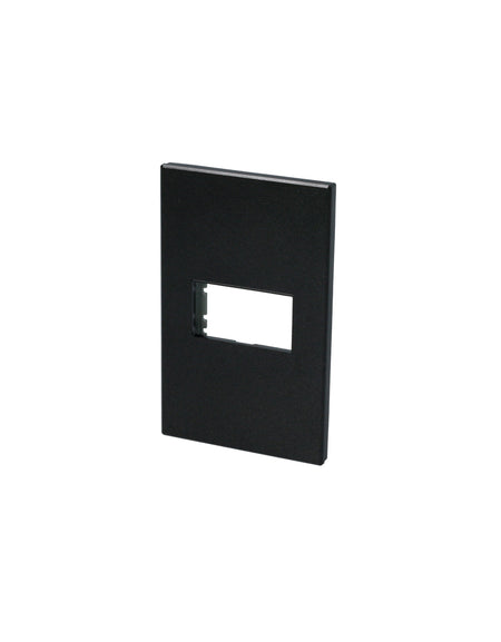 Placa 1 módulo color negro 1/3 Surtek.