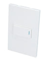 Placa con 1 apagador blanco 1/3 Surtek.