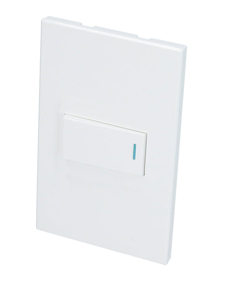 Placa con 1 apagador blanco 1/3 Surtek.