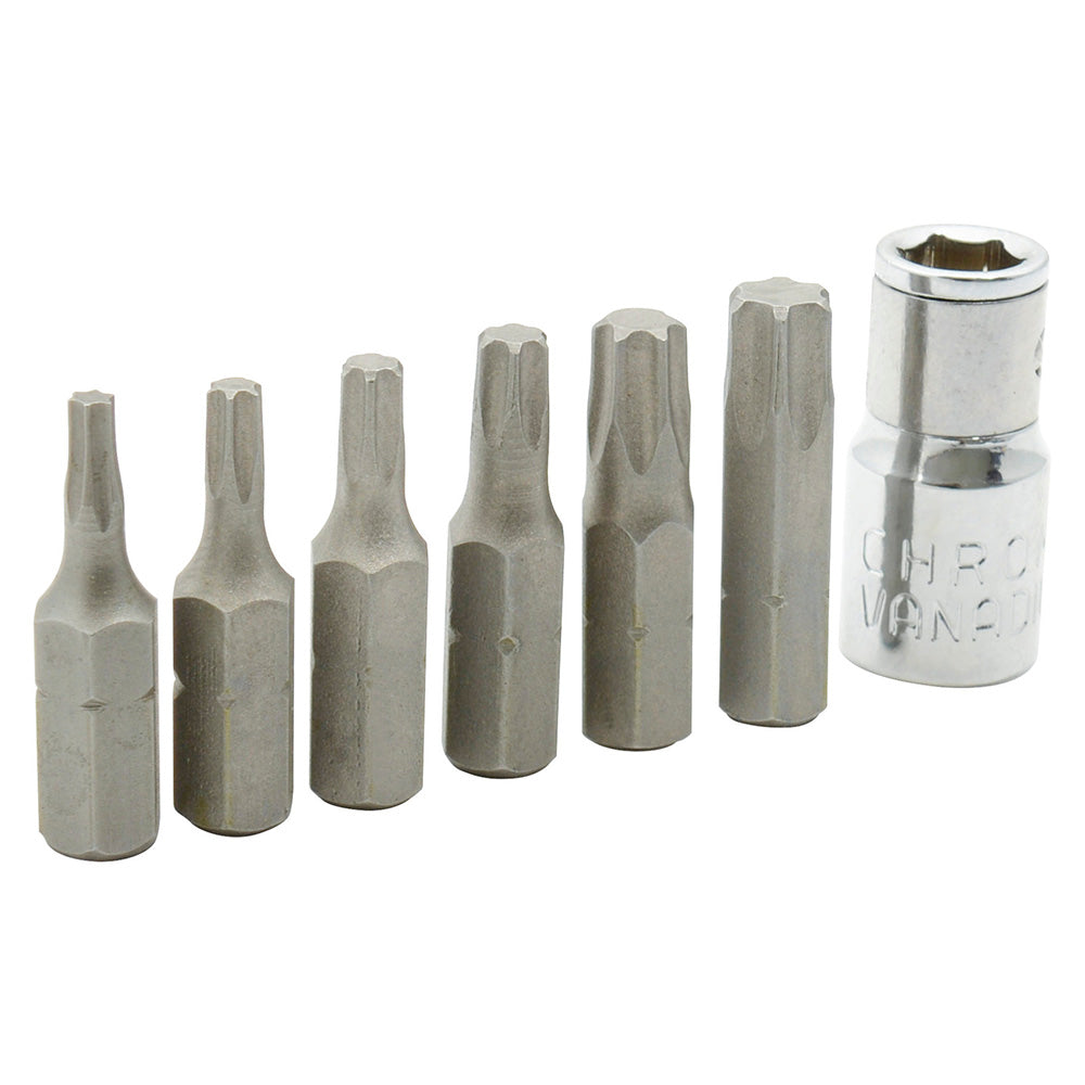 Juego de 7 puntas Torx® intercambiables en juego Surtek