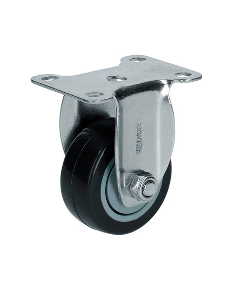 Rodaja de polipropileno y poliuretano fija de 3" Surtek