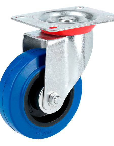 Rodaja de goma elástica giratoria 4" Surtek