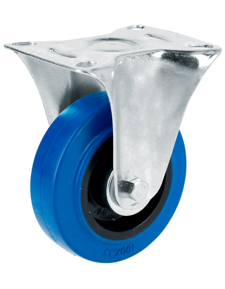 Rodaja de goma elástica fija 3" Surtek