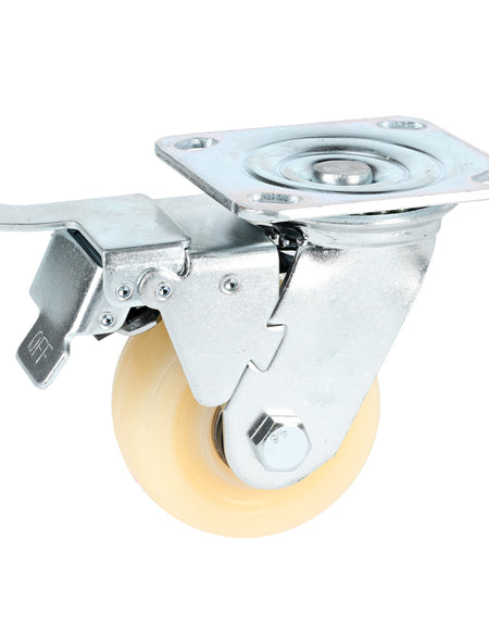 Rodaja de PP giratoria con freno uso pesado 4" Surtek