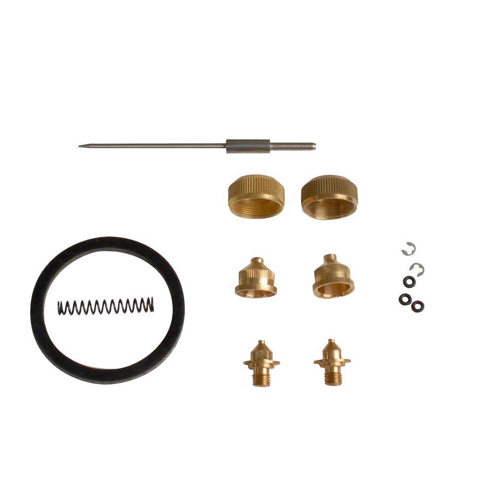 Repuesto para pistola para pintar de baja presión PPB2. Incluye 1 aguja, 2 boquillas, 2 tapas de boquilla, 3 juntas, 2 roscas, 2 o'ring, 1 resorte, 1 empaque Surtek