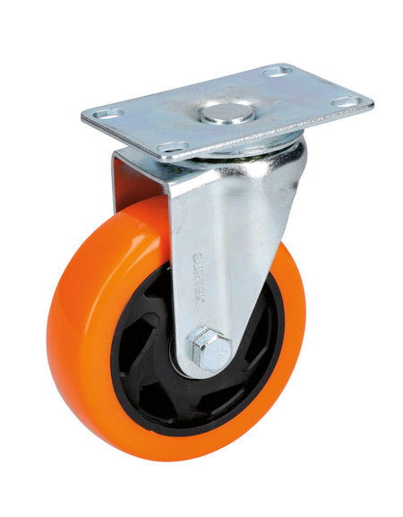 Rodaja de PVC giratoria de 3" Surtek