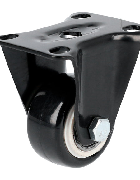 Rodaja de PVC negro fija 2-1/2" Surtek