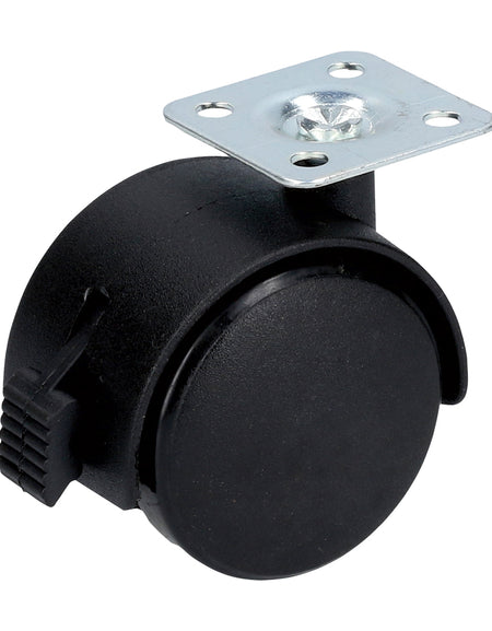 Rodaja tipo yoyo de placa con freno de 50 mm Surtek