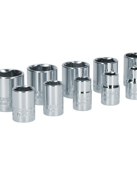 Juego de 10 dados en pulgadas 3/8" Surtek