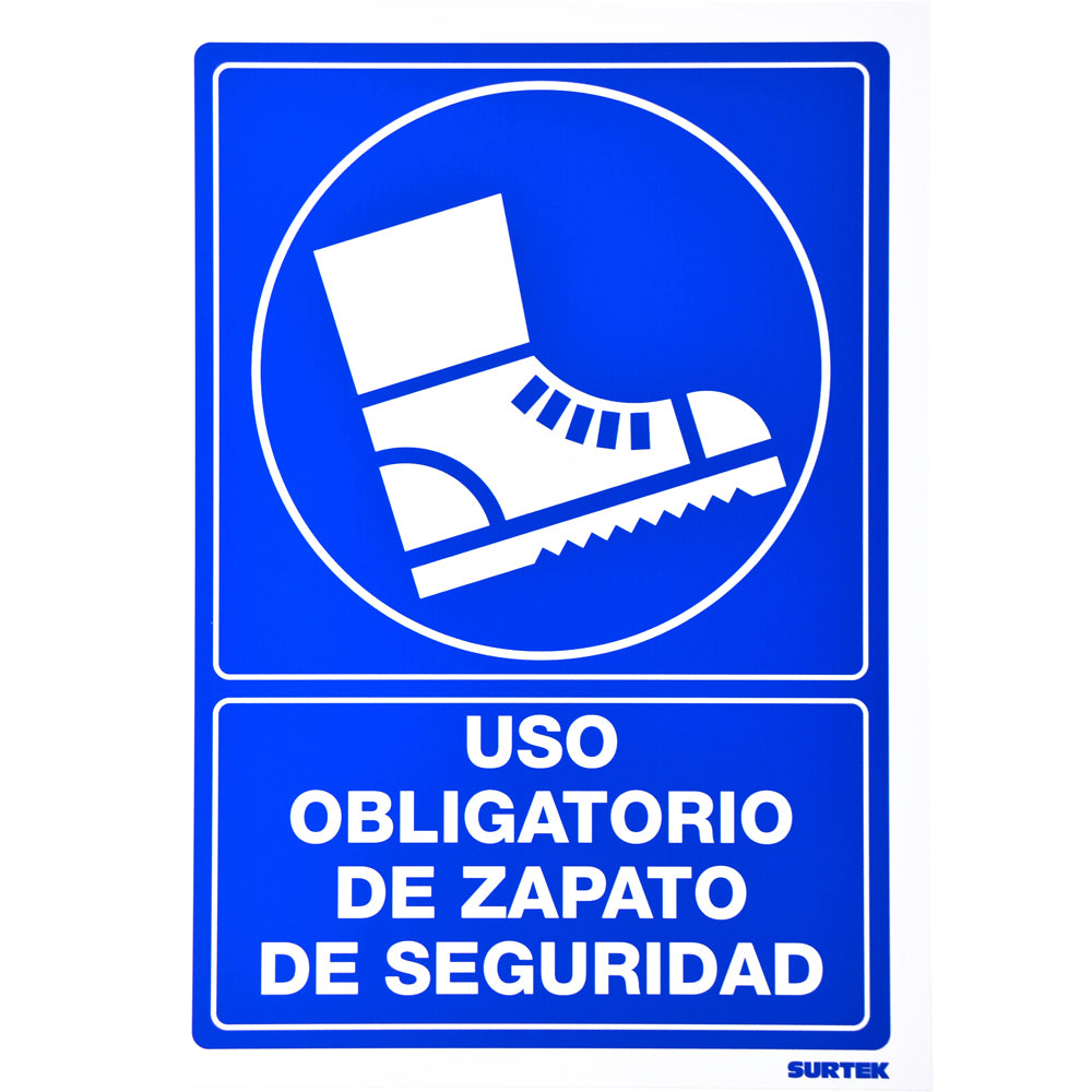 Señal "Zapatos de seguridad" Surtek