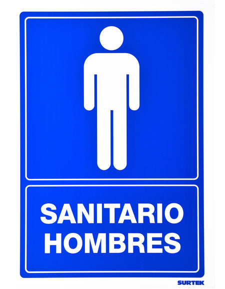 Señal "Sanitario hombres" Surtek