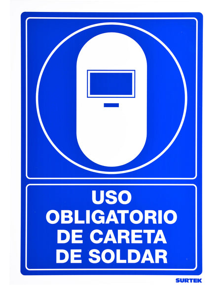 Señal "Careta de soldar" Surtek