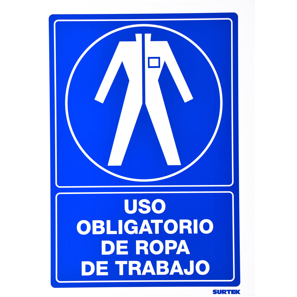Señal "Ropa de trabajo" Surtek