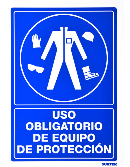Señal "Equipo protección" Surtek