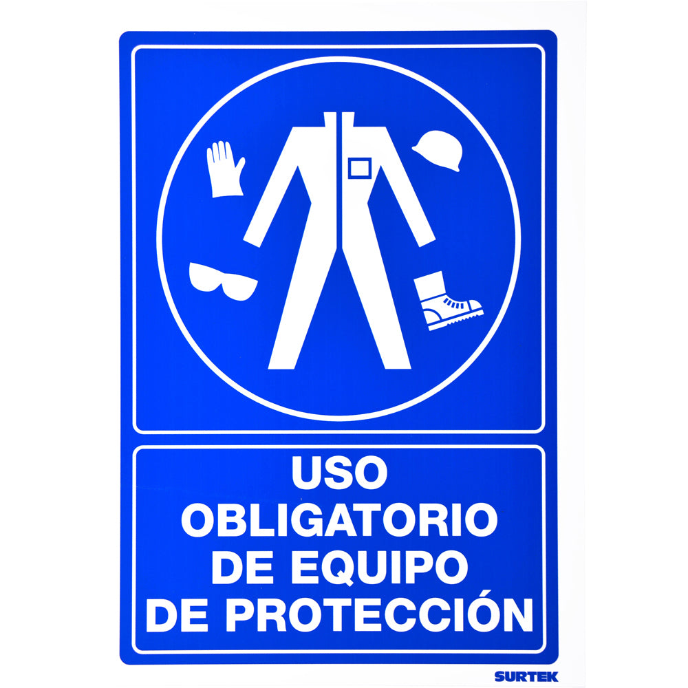 Señal "Equipo protección" Surtek