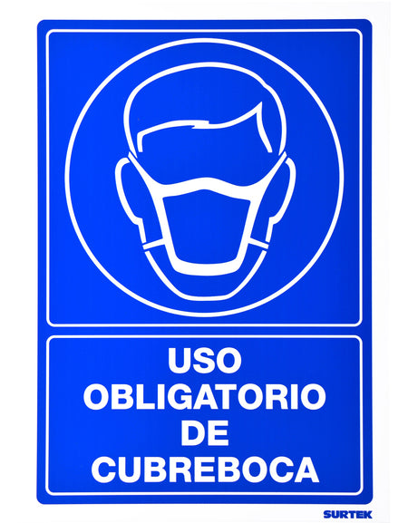 Señal "Cubreboca" Surtek